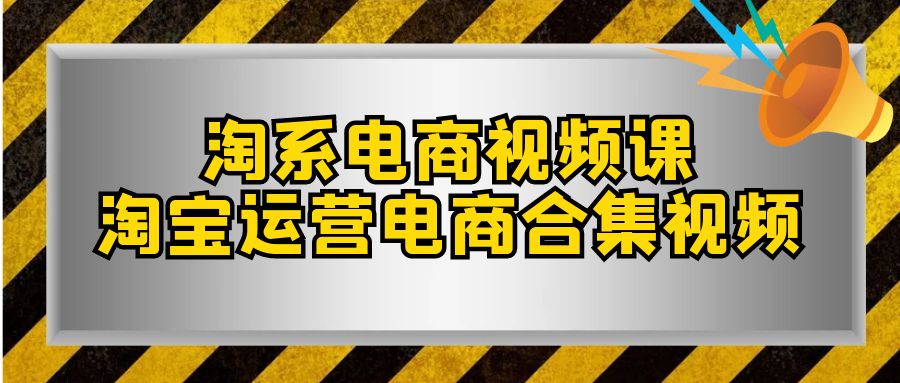 淘系电商视频课,淘宝运营电商合集视频(33节课) 淘系电商视频课,淘宝运营电商合集视频(33节课)